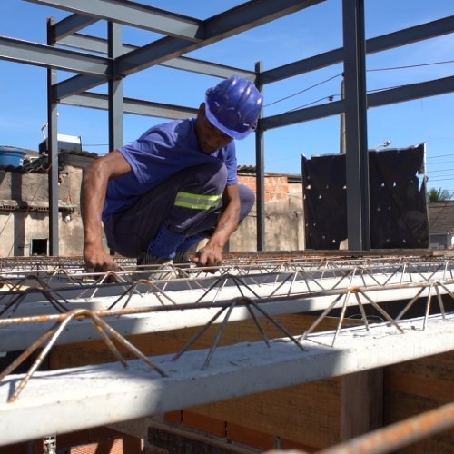VR: obras da nova sede da SMPD têm 90% da estrutura metálica concluída